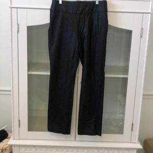 Soft surroundings faux snake skin black pants